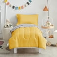 thumbnail image 2 of Juego de ropa de cama para niños pequeños UOZZI BEDDING amarillo y gris 4 piezas, 2 of 9