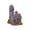 Brown, variant on Decorr Mini Resin Halloween Haunted House Decor, 1.89" Spooky Tiny Ghost House, Hand Carved Miniature Village Building Ornament for Diy Mini Landscape Mantel Fall Table Layout, 1PC