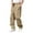 Khaki, variant on Riecok Mens Sport Pants Drawstring Elastic Waist Baggy Pants Solid Athletic Track Pants Khaki M