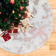 thumbnail image 5 of Coolnut Marble Christmas Tree Skirt Home Decoration Large Round Christmas Tree Skirt for Holiday Party Home Christmas Day Ornaments,35.4", 5 of 6
