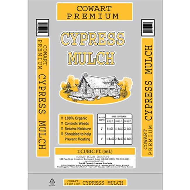 Cowart Mulch CYPMUL2CF Cypress Mulch, 2 cu. ft. Pack of 70 Walmart