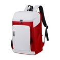 thumbnail image 1 of Mochila de tenis con compartimento para zapatos, multifunción, Oxford, impermeable, para tenis rojo, 1 of 8