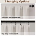 thumbnail image 5 of MKHILL Vela Natural Short Blackout Curtains 36 Inch Length 2 Panels, Thermal Insulated Rod Pocket Small Window Drapes for Kitchen Bathroom, Each 30"W x 36"L, 5 of 10