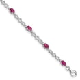 thumbnail image 1 of 925 Argent Rhodié Composite Bracelet en Diamant and, 1 of 2