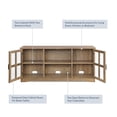 thumbnail image 3 of BELLEZE TV Stand Media Entertainment Center Console - Cori (Rustic Oak), 3 of 6