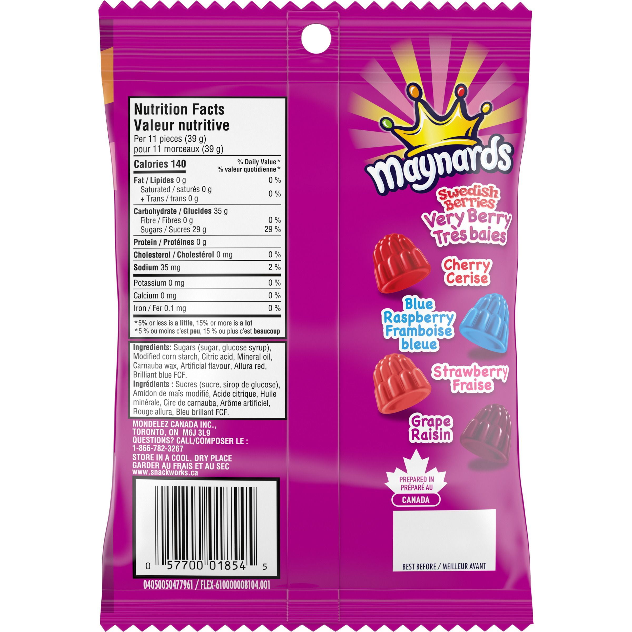 MAYNARDS Swedish Berries Very Berry, 154 g
