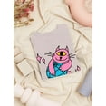 thumbnail image 3 of Cat W Globe Rave Style T-Shirt Women -Image by Shutterstock, Female 5X-Large, 3 of 4