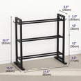 thumbnail image 4 of Rack para mancuernas niffgaff de 3 niveles, capacidad de 204 kg, ajustable, 4 of 8
