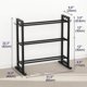 thumbnail image 4 of Rack para mancuernas niffgaff de 3 niveles, capacidad de 204 kg, ajustable, 4 of 8
