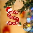 thumbnail image 1 of Adornos navideños colgantes con 26 letras para árbol de Navidad, adornos navideños personalizados para hacer tú mismo, decoración navideña, decoración colgante para árbol de Navidad, decoración para p, 1 of 5