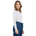 thumbnail image 3 of MediChic Scrubs Women's Knit Ultrasoft Stretch Long Sleeve Under Scrub T-Shirt, 3 of 4