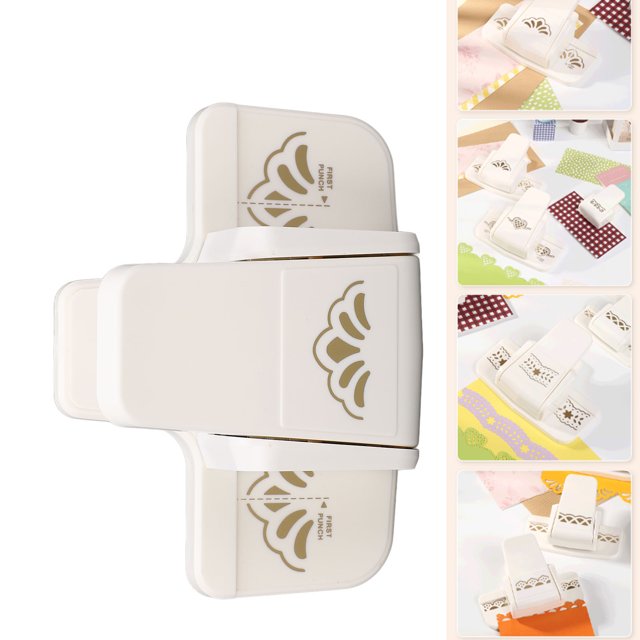 Border Punch, Cute Craft Punch Multifunctional Edge Paper Punch Portable Flower Design Embossing Punch, Border Edge Craft Tool for Scrapbooks, Wedding Cards, Greeting
