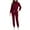 #-004Wine, variant on ASDFVBKG Scrubs Set for Women Long Sleeve Zipper Collar Scrub Tops Jogger Pants Pockets Medical Uniform Solid Drawstring for Women Scrub Sets Hot Pink XL