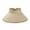 Khaki, variant on HAiming Women Packable Beach Sun Straw Hats Wide Brim Visor Sunhat Travel Foldable Summer UV Protection Ponytail Cap