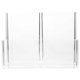 thumbnail image 4 of Transparent Acrylic Desk Organizer for Home with Enough Capacity to Store Pens Makeup Brushes and Stationery 3 Compartment, 4 of 4