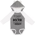 thumbnail image 3 of Inktastic My Daddy is a Doctor and a Hero Boys or Girls Long Sleeve Baby Bodysuit, 3 of 5