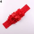 thumbnail image 6 of Anvazise Beautiful Lace Flower Rose Bead Hairband Newborn Baby Headband Hair Accessory Rose Red One Size, 6 of 13