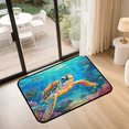 thumbnail image 2 of CURLYOOT Nautical Coastal Front Door Mat, Washable Non-Slip Sea Turtle Door Mat, Indoor Outdoor Floor Mats Absorbent Welcome Doormat for Entrance 20" x 30", 2 of 8