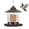 thumbnail image 2 of 20x20x22cm Lar Bird Er Transparent S Hanging Bird Er With Roof For Outdoor En Patio Backyard, 2 of 5