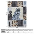 thumbnail image 4 of ARISTURING Wolf Blanket for Boy Man Wolf Wild Animals Throw Blanket Soft Warm Flannel Wolf Theme Blanket Gifts for Adults Teenager Couch Sofa Bed, 4 of 6