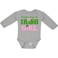 thumbnail image 3 of Inktastic Loves an Irish Girl Girls Long Sleeve Baby Bodysuit, 3 of 5