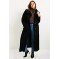 thumbnail image 5 of June + Vie Women's Plus Size Maxi Teddy Fleece Coat, 5 of 6