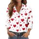 thumbnail image 1 of TaTaai Women Casual Button Down Printed Shirt Long Sleeve Collared Top Ladies Daily Street Office Commute Wear Soft Breathable No Fading Machine Washable Comfortable Blouse Gift, 1 of 6