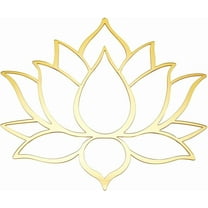 Mandala Lotus Acrylic Mirror Wall Stickers Flower 3D Mirror Decals Golden Mirror Modern Art Mural Wall Stickers Decor Self-Adhesion Removable for Living Room Bedroom Home 11.5 x10.2Inch