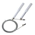 thumbnail image 2 of New Aluminium Speed Adjustable Steel  Rope Steel Wire Speed Skipping Ropesilver, 2 of 3