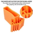 thumbnail image 3 of unbranded 8Pcs Non-Slip Ladder Rubber Feet Mat in Orange 3.54x2.56in for Ladder Parts, 3 of 8