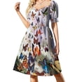 thumbnail image 2 of Vestido REO Speedwagon 8 de manga corta, elegante vestido de mujer para boda., 2 of 8