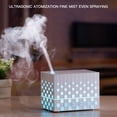 thumbnail image 3 of Mistaha Ultrasonic Aroma Diffuser Humidifier Cube Style Essential Oil Diffuser 220ML Portable Waterless Auto Power Off Colorful Night Light for Home Office Pink, 3 of 8