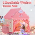 thumbnail image 4 of Moncoland Princess Castle Kids Tent for 3-8 Years Girls Toddlers Large Canvas Indoor Playhouse, 4 of 9