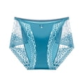 thumbnail image 2 of Sngxgn Women's Cotton Underwear High Waisted Ladies Panties Full Coverage Briefs(Blue,L), 2 of 4