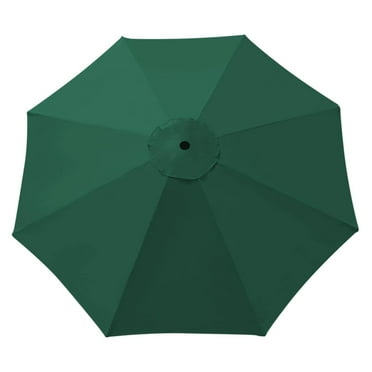 Luwei 9ft Umbrella Cover for 8 Rib Outdoor Patio Umbrella Replacement Canopy Top (Green)