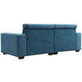 thumbnail image 5 of Shunda K 87*34.2'' 2-Seater Sectional Sofa Couch with Multi-Angle Adjustable Headrest, Spacious and Comfortable Velvet Loveseat for Living Room,Studios, Salon, 5 of 9