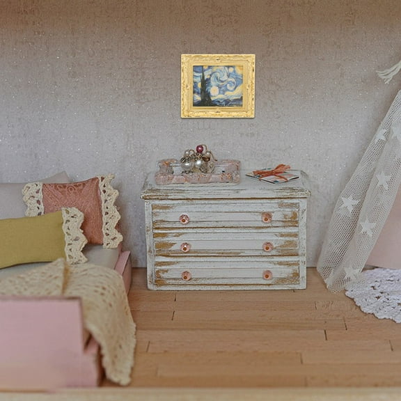 Supvox Dollhouse Accessories Resin Simulation Model Rectangular Art Lovers 1Set