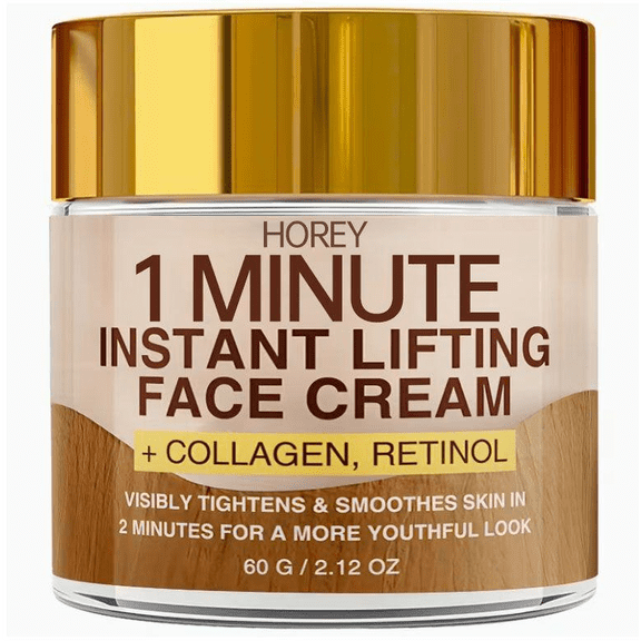 HOREY Instant Lifting Face Cream with Retinol, Collagen and Hyaluronic Acid,for Dark Spots and Brightens Skin 2.12oz
