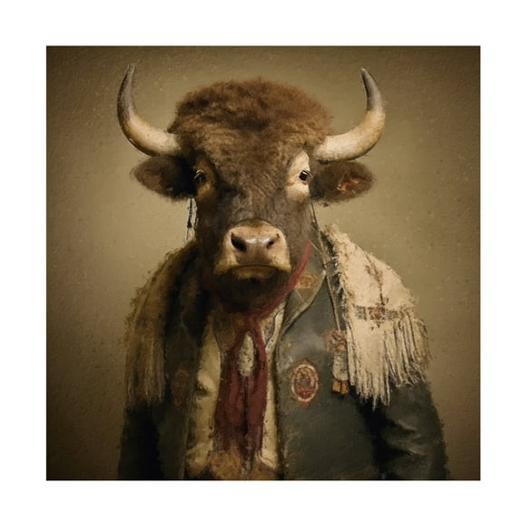 Canvas Wall Art - Sean Parnell 'Buffalo Springfield' Wall Art for Living Room, Bedroom, or Office Décor by Trademark Fine Art - 14 x 14 Inches