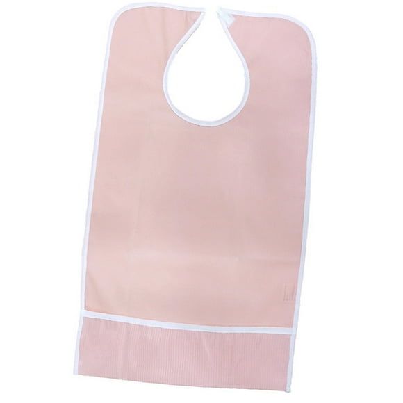 Impermeable Comida COMIDA BIBS DISCAPACIDAD HERRAMENTA de - Naranja rosa Macarena Baberos para adultos