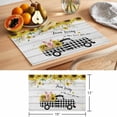 thumbnail image 6 of Pig Truck Sunflower Placemats Set&nbsp;of&nbsp;8 Vintage Farm Loads of Sunshine Board Heat Insulation Washable Place Mats, Non-Slip Table Mats for Dining Table Party Kitchen Decor,13x19 Inch, 6 of 9