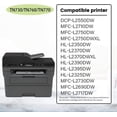 thumbnail image 2 of 5 Pack(High Yield 4Toner+1Drum) TN760 TN-760 Toner Cartridge & DR730 DR-730 Drum Unit Compatible Replacement for Brother HL-L2350DW L2390DW L2395DW MFC-L2710DW L2750DW Printers., 2 of 5