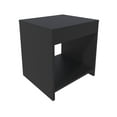 thumbnail image 4 of Open Storage Nightstand, Black | Holds Alarm Clock & Lamp in Bedroom | Particle Board Filler | Adds Function to Bedroom, 4 of 4