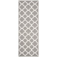 thumbnail image 3 of SAFAVIEH Dhurrie Ulysses Geometric Moroccan Wool Runner Rug, Grey/Ivory, 2'6" x 7', 3 of 10