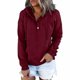 thumbnail image 1 of Sudadera con capucha de mujer con botones y cordón FleinngHoz JD710495529, 1 of 7