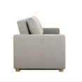 thumbnail image 4 of Serta Tennyson Scandinavian Convertible Loveseat with Full Size Sleeper, Light Grey Woven Fabric, 4 of 13