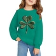 thumbnail image 3 of Otqutp St. Patricks Day Sweatshirt for Girls Long Sleeve Crewneck Irish Sweat Shirts Unisex Oversized Saint Patty's Pullover Tops, 3 of 6