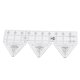 thumbnail image 5 of Regla De Costura, Regla Para Acolchar Tela Acrílico Transparente Triangular De 60 Grados Para Costura De Ropa Para Corte De Tela ANGGREK Clear Ruler, 5 of 8