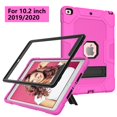 thumbnail image 2 of Dteck Case for Apple iPad 8th Generation 10.2-inch 2020 Released,Shockproof Kickstand Armor 3-Layer Protection Rubber Hybrid iPad 7th Gen 10.2" 2019 Case without Screen Protector Cover,Rose+Black, 2 of 6