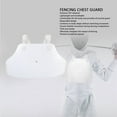 thumbnail image 4 of Fencing Chest Guard,Soft Breast Protector Thickened Protective Gear for Football Rugby Volleyball Baseball, 4 of 7